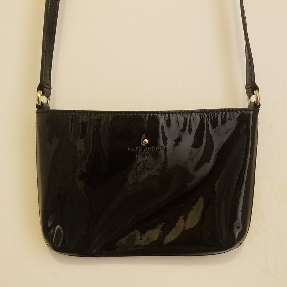 Kate Spade New York Cross Body Black Patent Purse